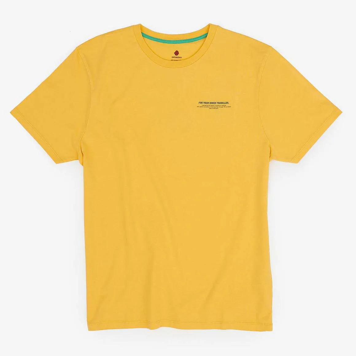 T-Shirt In Cotone Biologico Vestibilita Regolare | Giallo Primario 5 Elementi