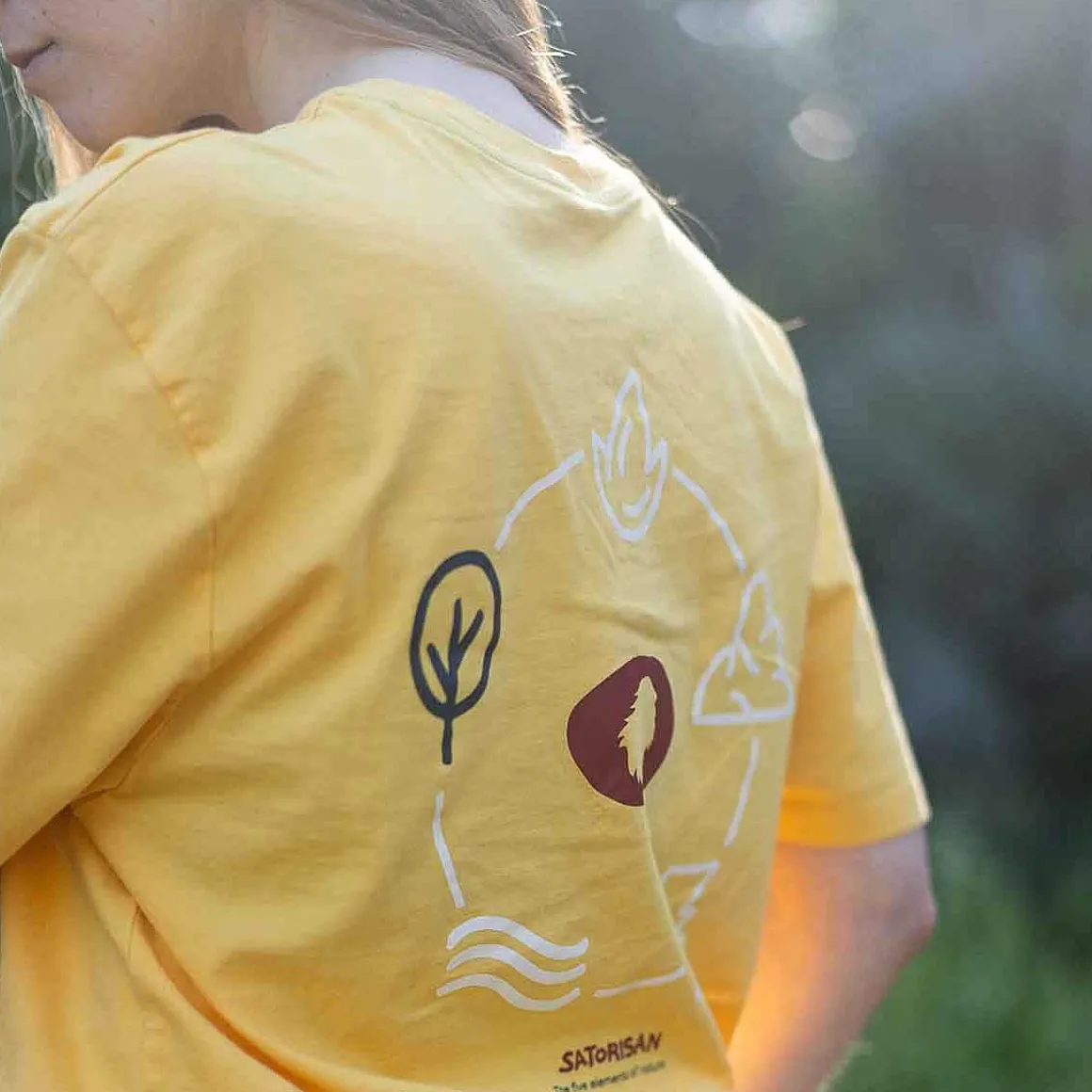 T-Shirt In Cotone Biologico Vestibilita Regolare | Giallo Primario 5 Elementi