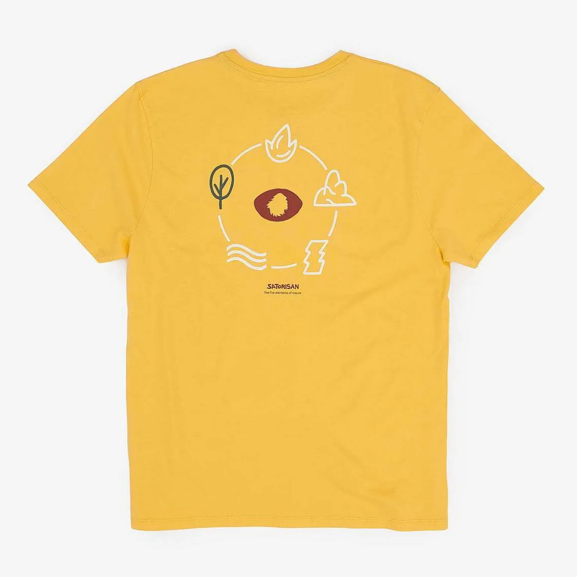 T-Shirt In Cotone Biologico Vestibilita Regolare | Giallo Primario 5 Elementi