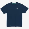 T-Shirt Oversize In Cotone Biologico | Origine Dell'Inchiostro Blu