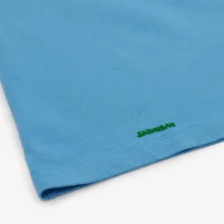 T-Shirt Oversize In Cotone Biologico | Lenitivo Occhio Satori Blu