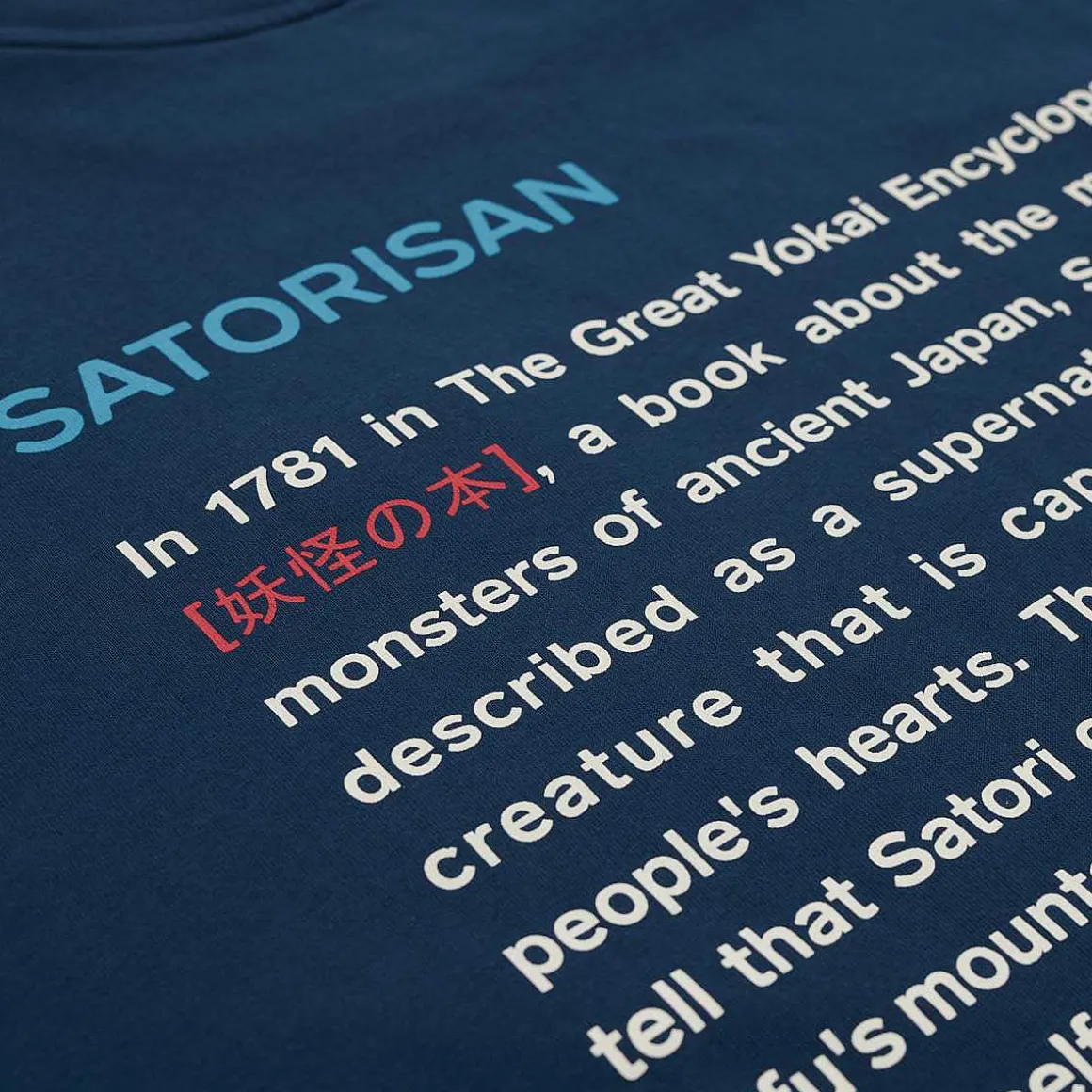 T-Shirt Oversize In Cotone Biologico | Origine Dell'Inchiostro Blu